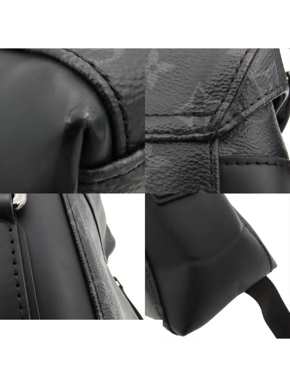 Louis Vuitton Messenger Voyage Black Silver Monogram Eclipse Shoulder Bag